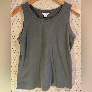 Christopher & Banks Olive Tank Top